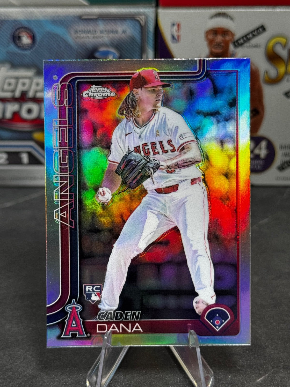 2025 Topps Chrome - #245 Caden Dana Rookie Refractor (RC)
