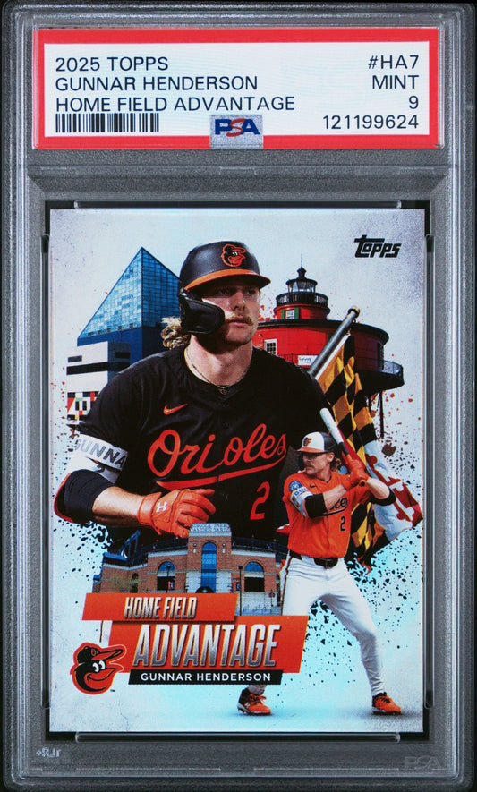 2025 Topps Series 1 - Home Field Advantage Gunnar Henderson #HA-7 PSA 9 MINT