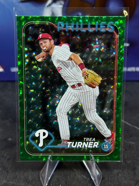 2024 Topps Series 2 - Trea Turner #352 Green Crackle /499