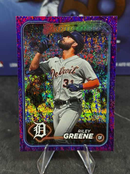 2024 Topps Series 1 - Riley Greene #274 Future Stars Purple Holo /799