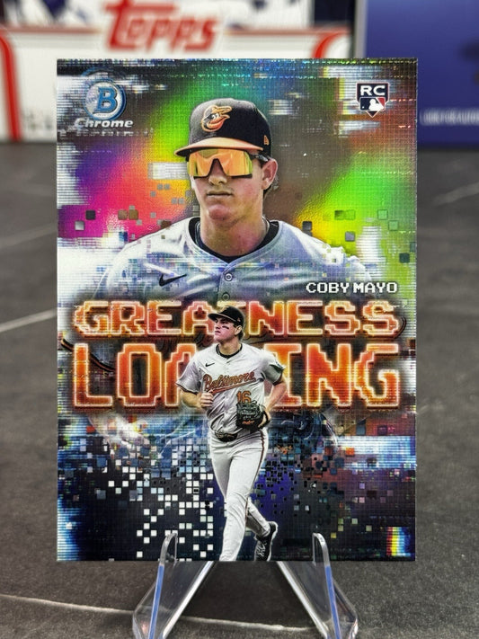 2025 Bowman Chrome Greatness Loading #GL-2 Coby Mayo Rookie RC