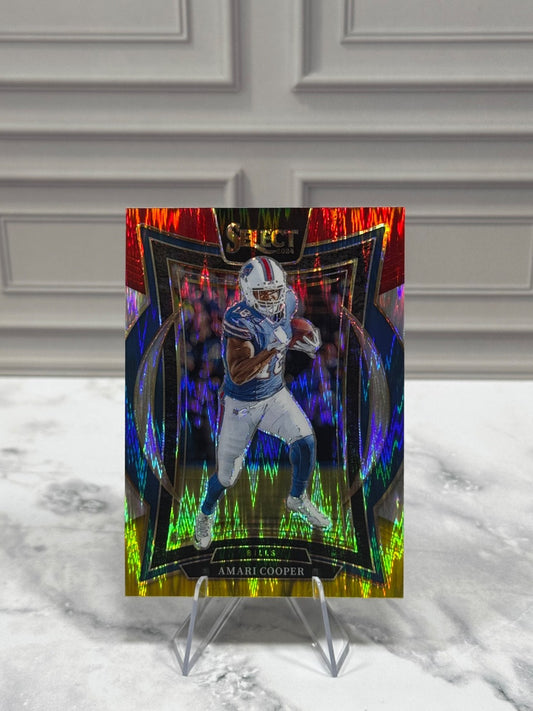 2024 Panini Select - Concourse Amari Cooper #5 Red & Yellow Shock Prizm