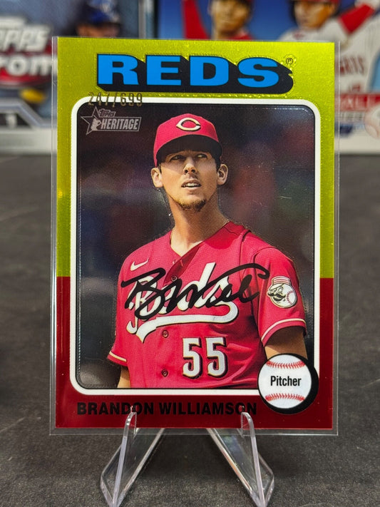 2024 Topps Heritage High Number - Brandon Williamson #264 Refractor /699