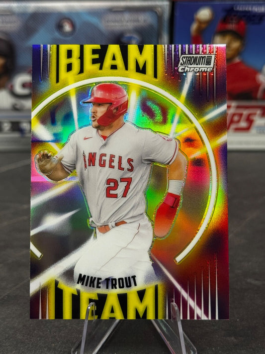 2022 Topps Stadium Club Chrome - Beam Team Mike Trout #BT-6