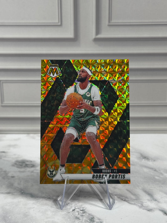 2024-25 Panini Mosaic - Bobby Portis #172 Reactive Yellow Mosaic Prizm