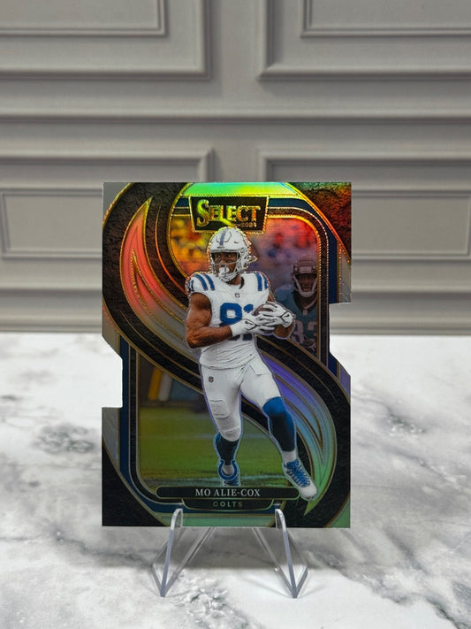2024 Panini Select - Premier Level Mo Alie-Cox #184 Die Cut Silver