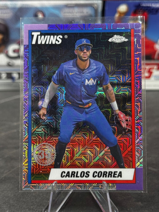 2025 Topps Series 1 - 1990 Topps Chrome Silver Pack Carlos Correa #T90C-26