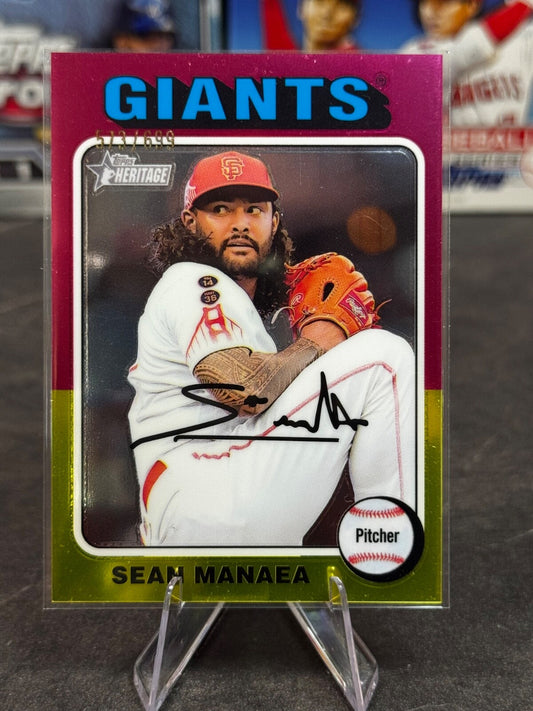 2024 Topps Heritage High Number - Short Print Sean Manaea #64 Refractor /699