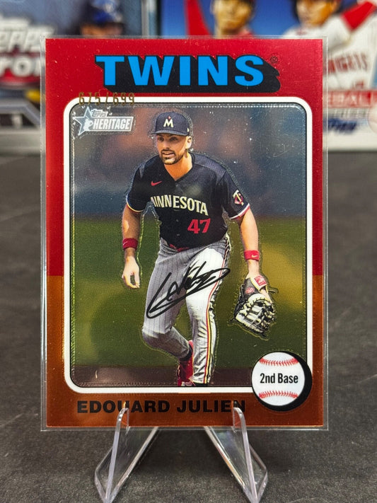 2024 Topps Heritage High Number- Short Print Edouard Julien #32 Refractor /699