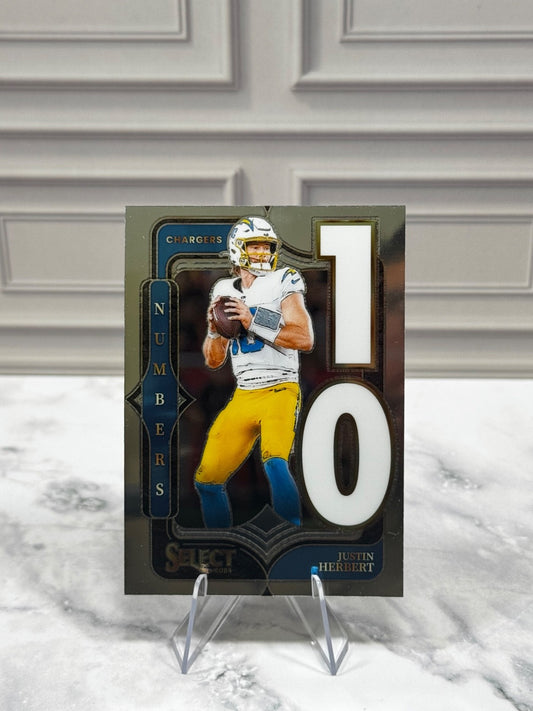2024 Panini Select - Select Numbers Justin Herbert #17