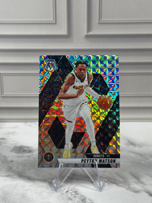 2024-25 Panini Mosaic - Peyton Watson #194 Mosaic Prizm