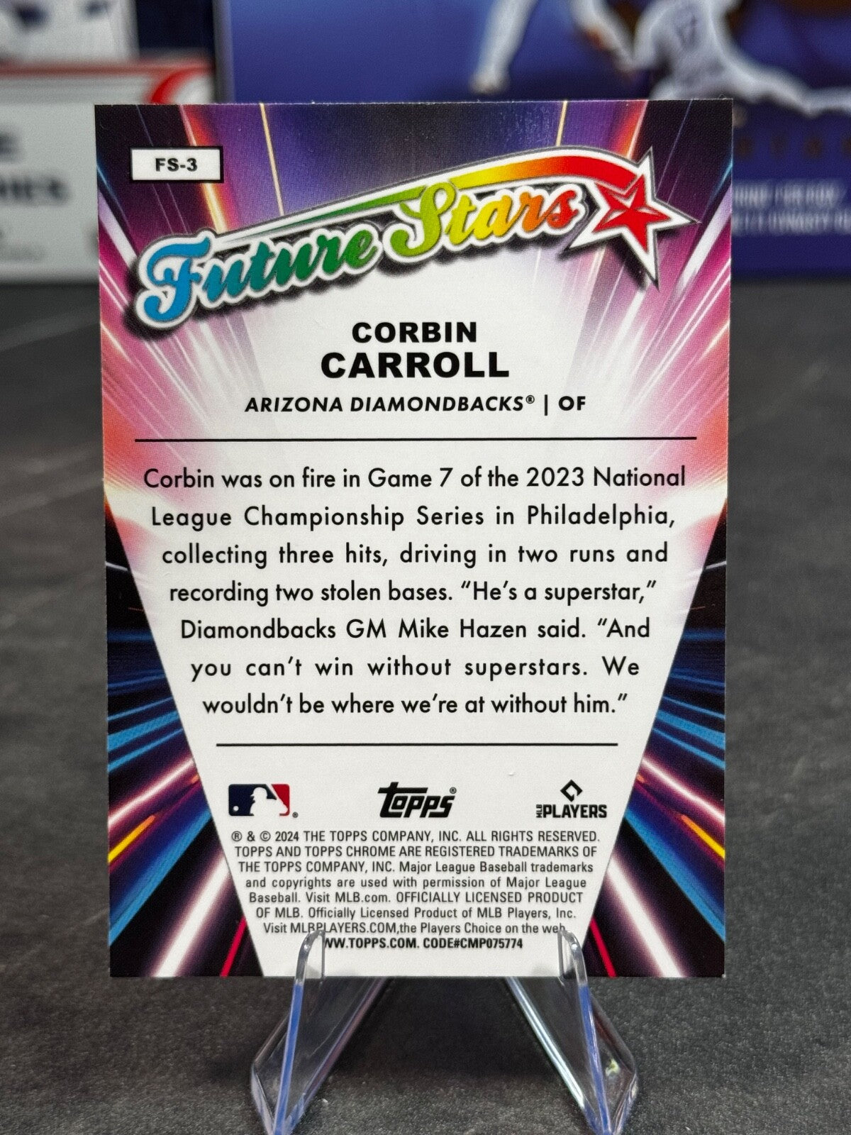 2024 Topps Chrome - Future Stars Corbin Carroll #FS-3