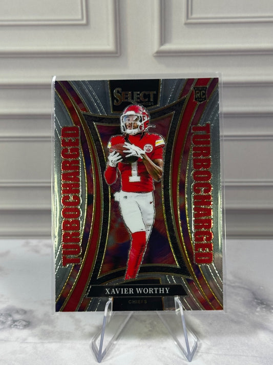 2024 Panini Select - Turbocharged Xavier Worthy #14 (RC)