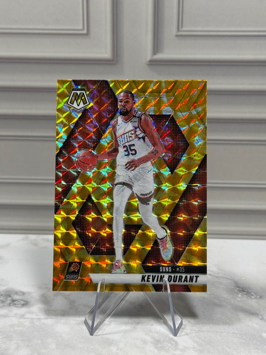 2023-24 Panini Mosaic - #122 Kevin Durant Reactive Yellow Prizm