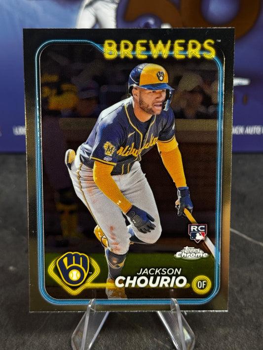 2024 Topps Chrome - Jackson Chourio Rookie #161 (RC)