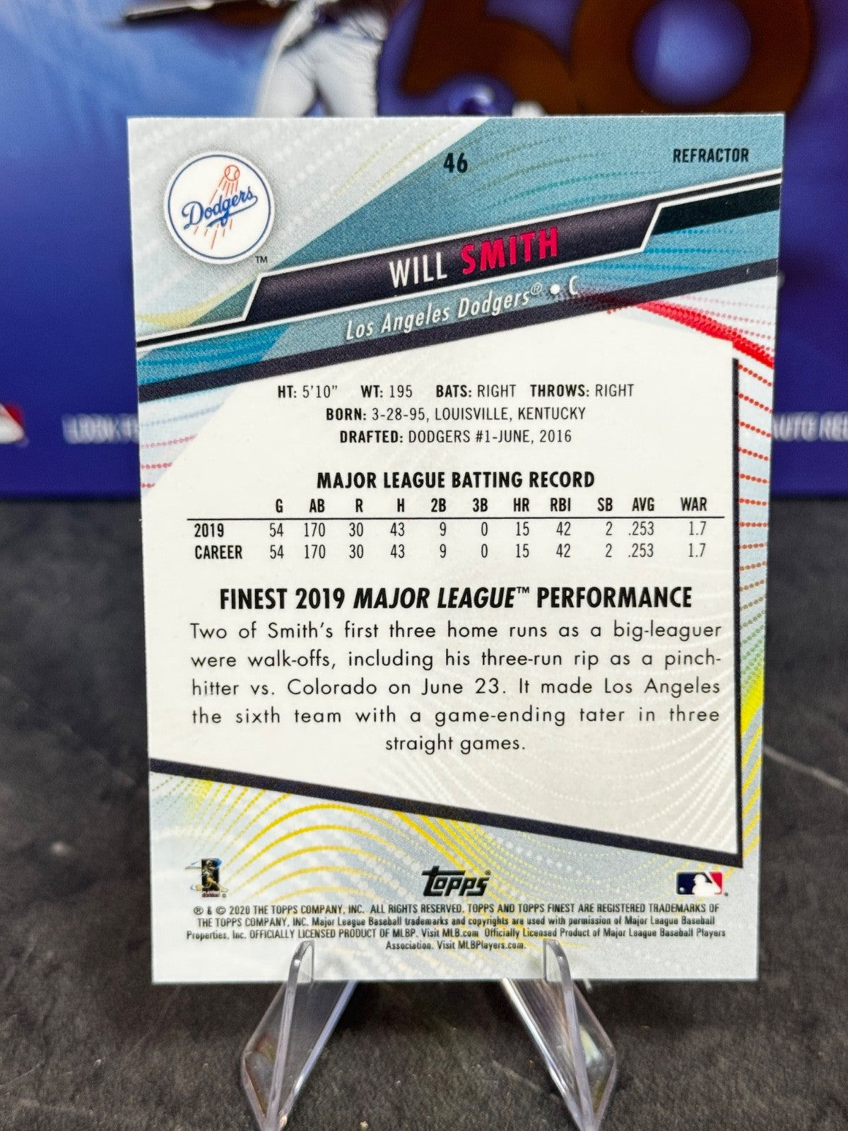 2020 Topps Finest - Will Smith #46 Refractor