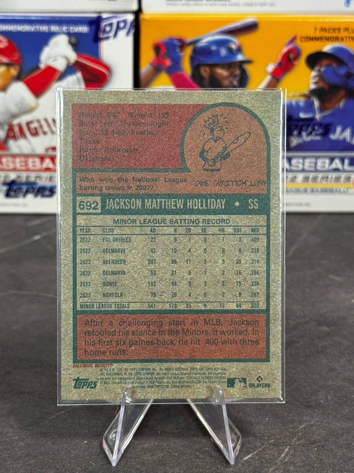 2024 Topps Heritage High Number - Jackson Holliday Rookie #692 (RC)
