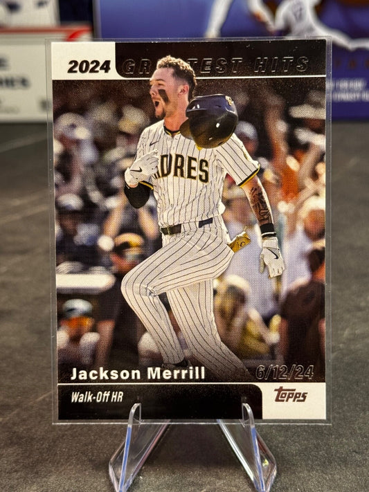 2025 Topps Series 1 - 2024 Greatest Hits Jackson Merrill #GH-12