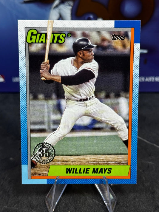 2025 Topps Series 1 - 1990 Topps Baseball Willie Mays #T90-96