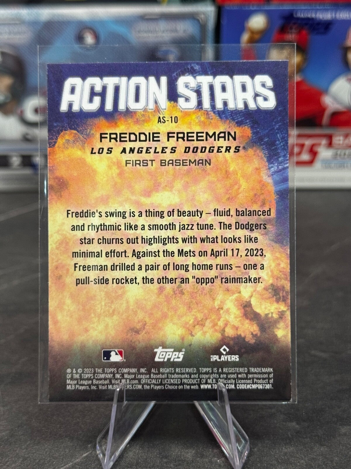 2023 Topps Update Series - Action Stars Freddie Freeman #AS-10
