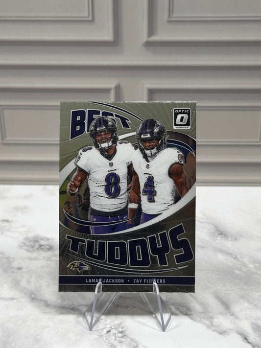 2024 Panini Donruss Optic - Best Tuddys Lamar Jackson, Zay Flowers #20