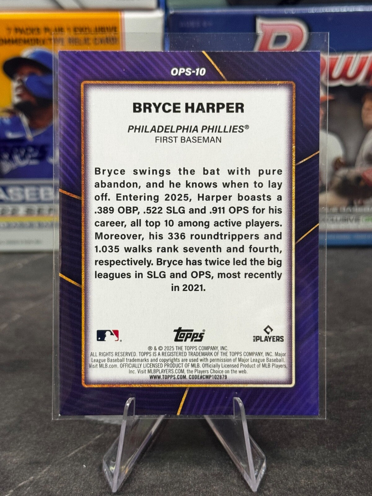 2025 Topps Series 2 - OPS Bests #OPS-10 Bryce Harper