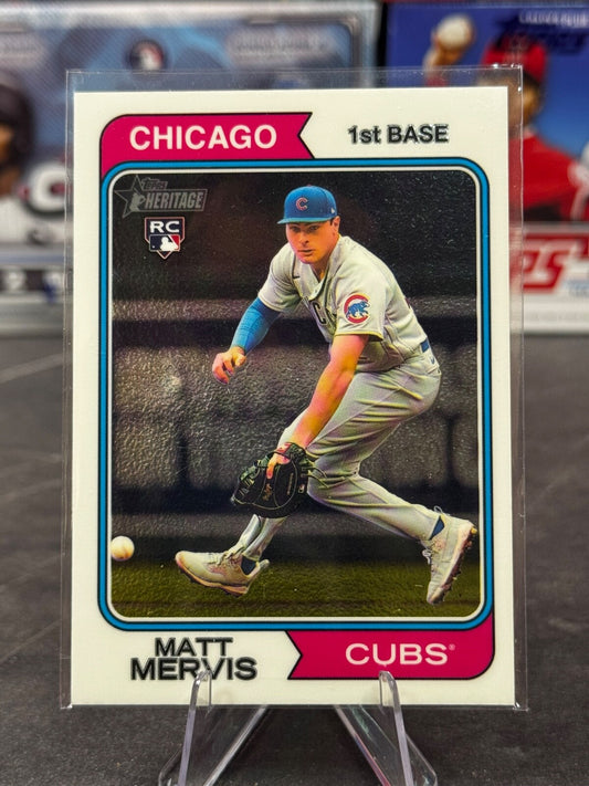 2023 Topps Heritage High Number - Matt Mervis #514 (RC)