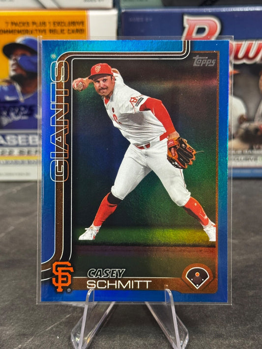 2025 Topps Series 2 - #495 Casey Schmitt Blue Foil /150