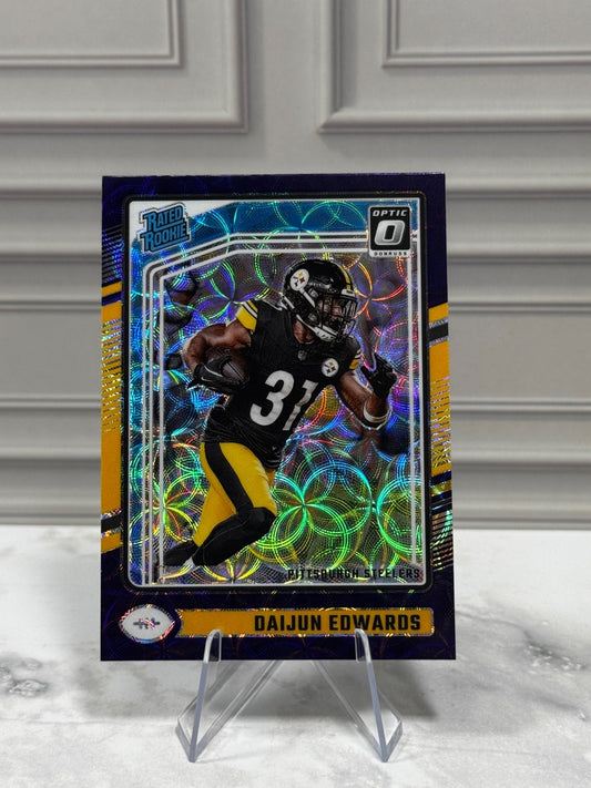 2024 Panini Donruss Optic - Daijun Edwards #223 Purple Scope Prizm (RC)