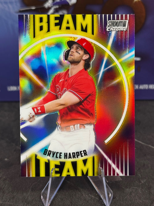 2022 Topps Stadium Club Chrome - Beam Team Bryce Harper #BT-2