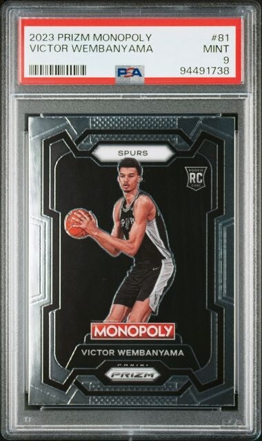2023 Panini Prizm Monopoly #81 Victor Wembanyama PSA 9 (RC)