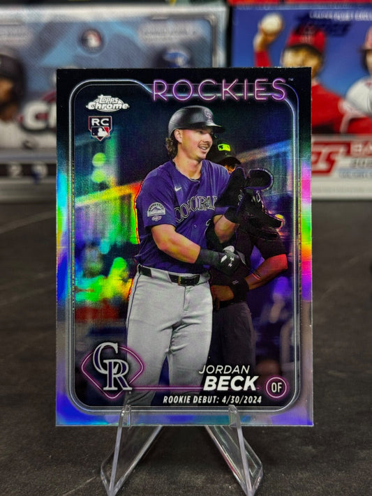 2024 Topps Chrome - Rookie Debut Jordan Beck #USC133 Refractor (RC)