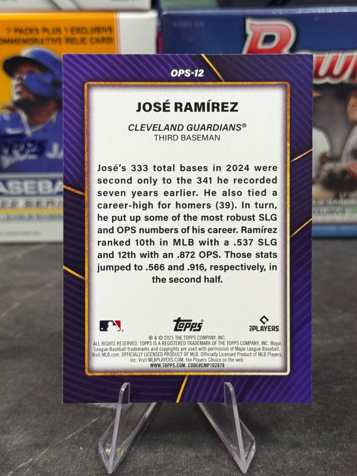 2025 Topps Series 2 - OPS Bests #OPS-12 Jose Ramirez
