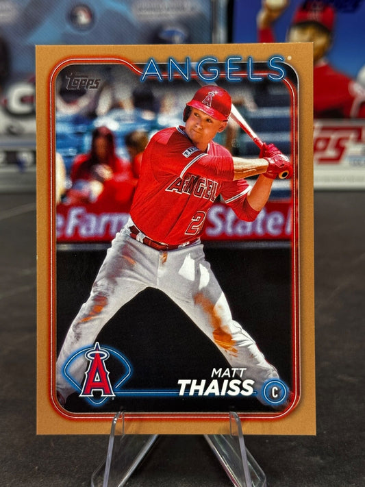 2024 Topps Update Series - Matt Thaiss #US274 Gold /2024