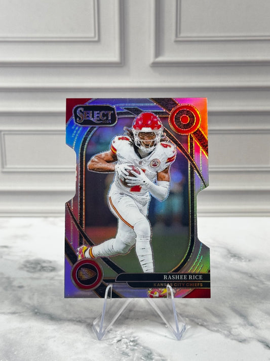 2024 Panini Select - Club Level Rashee Rice #288 Silver Prizm Die-Cut