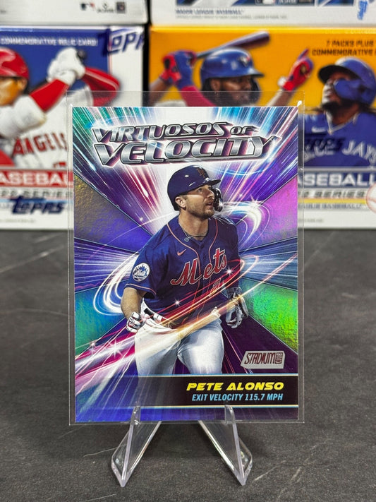 2024 Topps Stadium Club - Virtuosos of Velocity Pete Alonso #VV-14