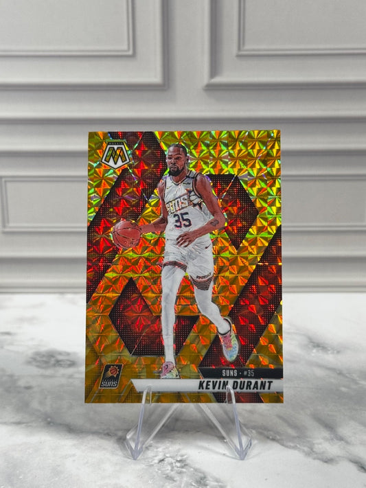 2024-25 Panini Mosaic - Kevin Durant #112 Reactive Yellow Mosaic Prizm