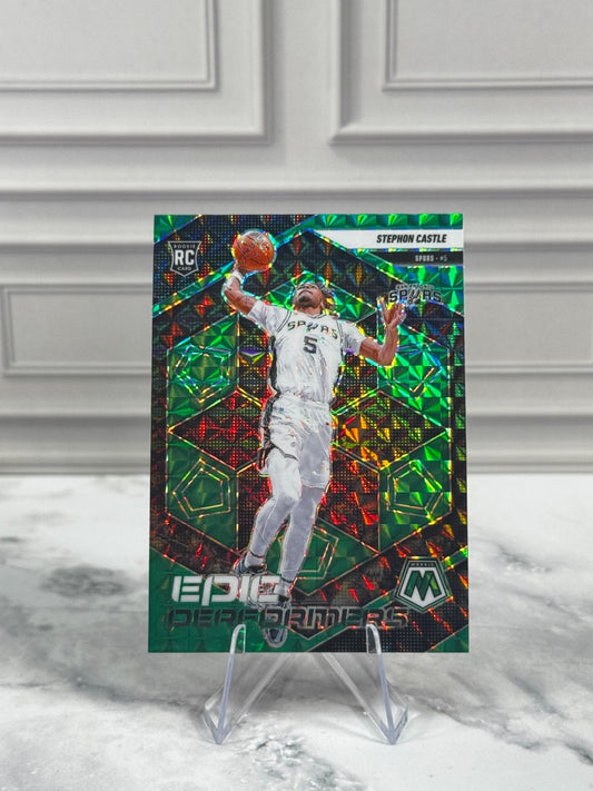 2024-25 Panini Mosaic - Epic Performers Stephon Castle Green Reactive Prizm (RC)