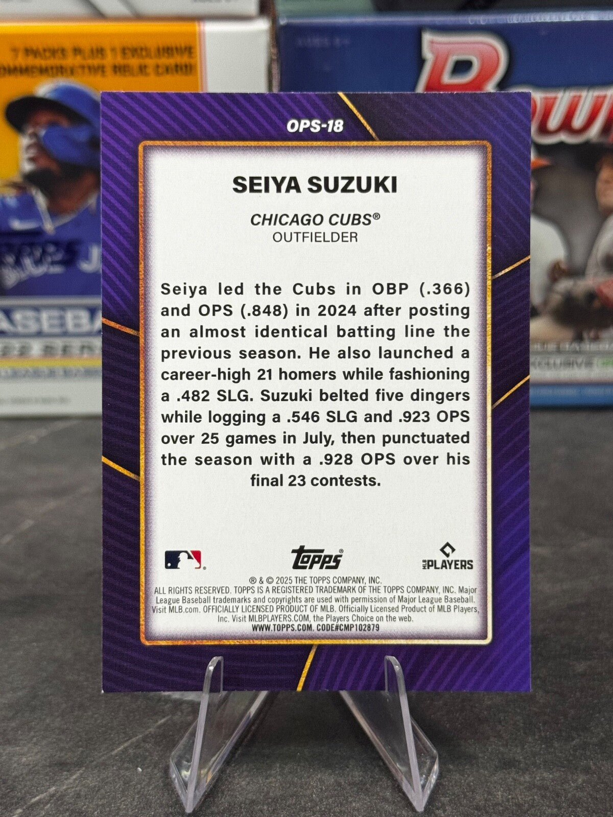 2025 Topps Series 2 - OPS Bests #OPS-18 Seiya Suzuki