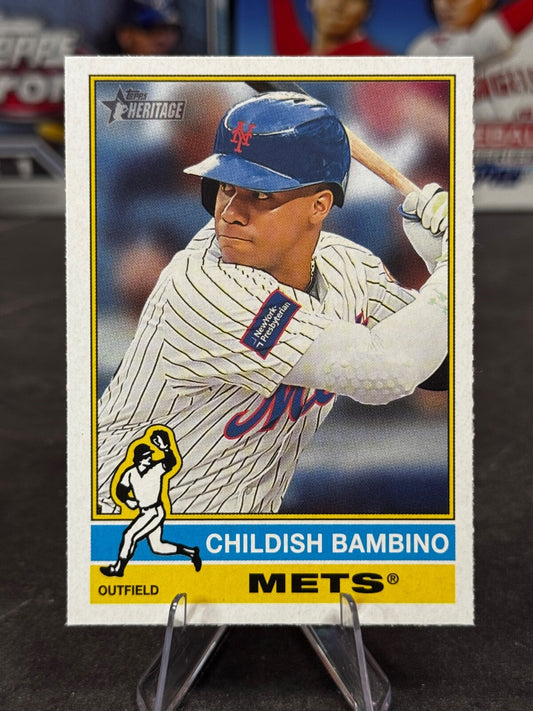 2025 Topps Heritage - Nickname Variation Juan Soto "Childish Bambino" #286 Mets