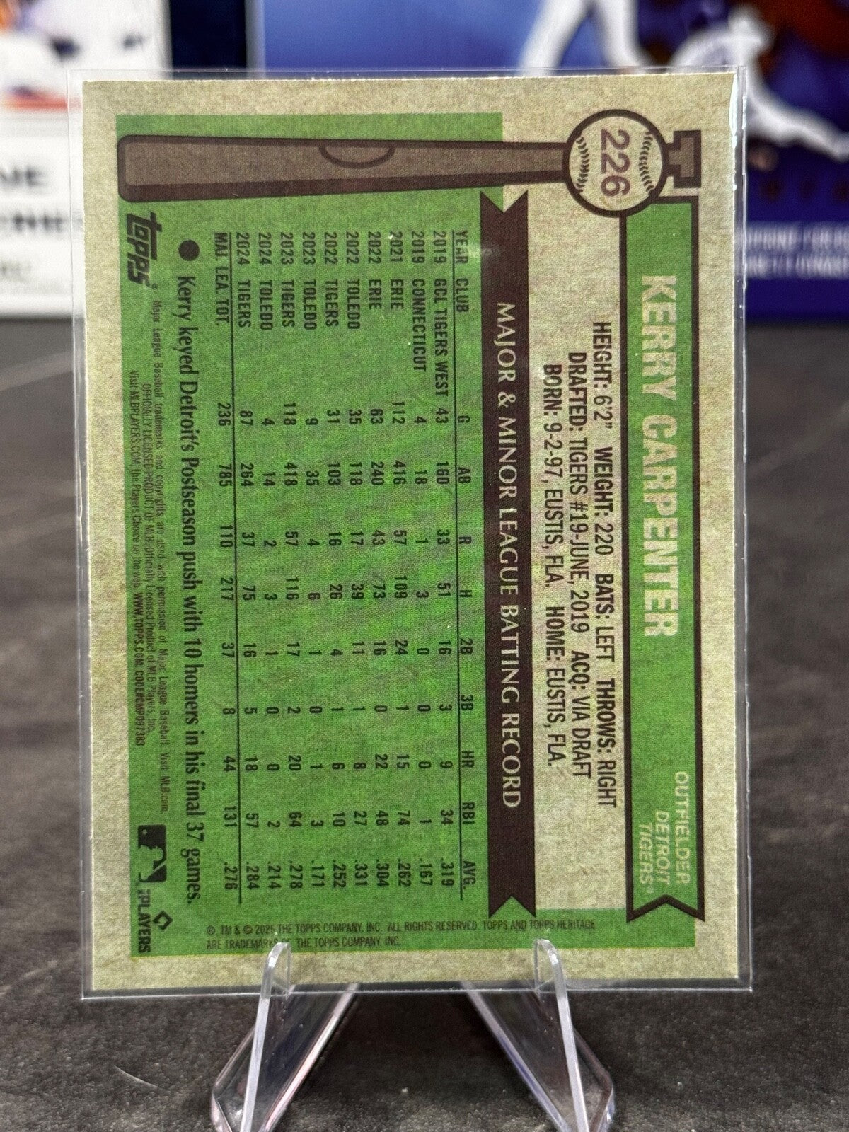 2025 Topps Heritage - Kerry Carpenter #226