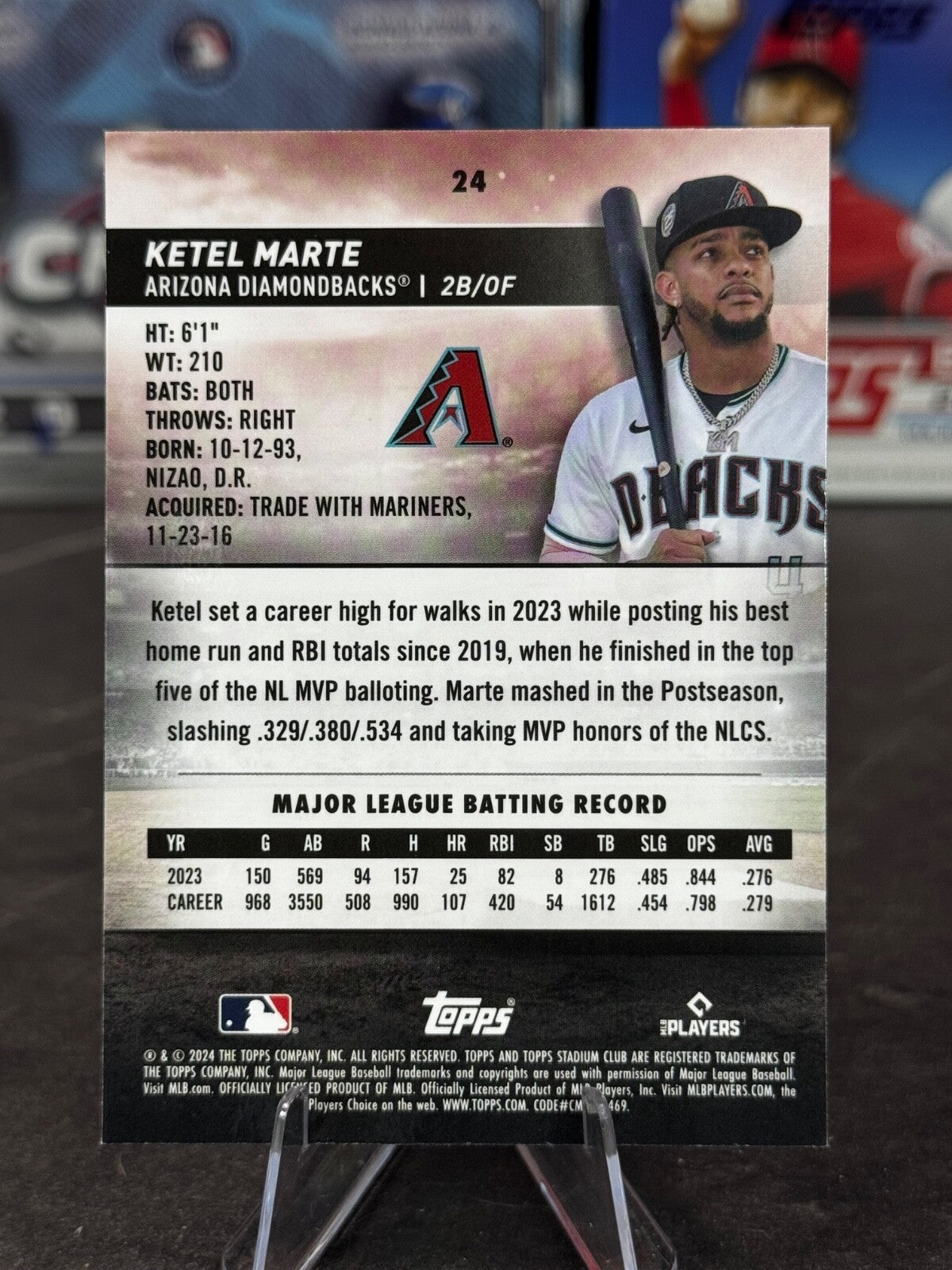 2024 Topps Stadium Club - Ketel Marte #24 Chrome