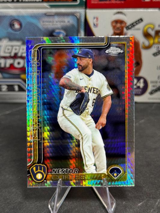 2025 Topps Chrome - #22 Nestor Cortes Prism Refractor