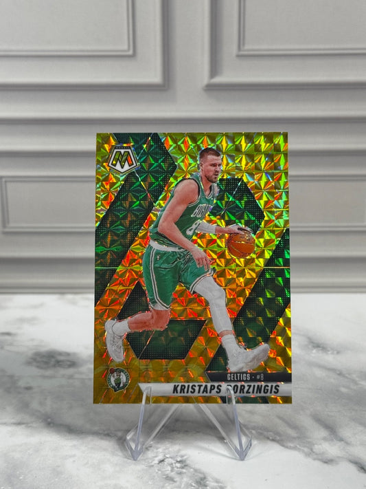 2024-25 Panini Mosaic - Kristaps Porzingis #69 Yellow Mosaic Prizm