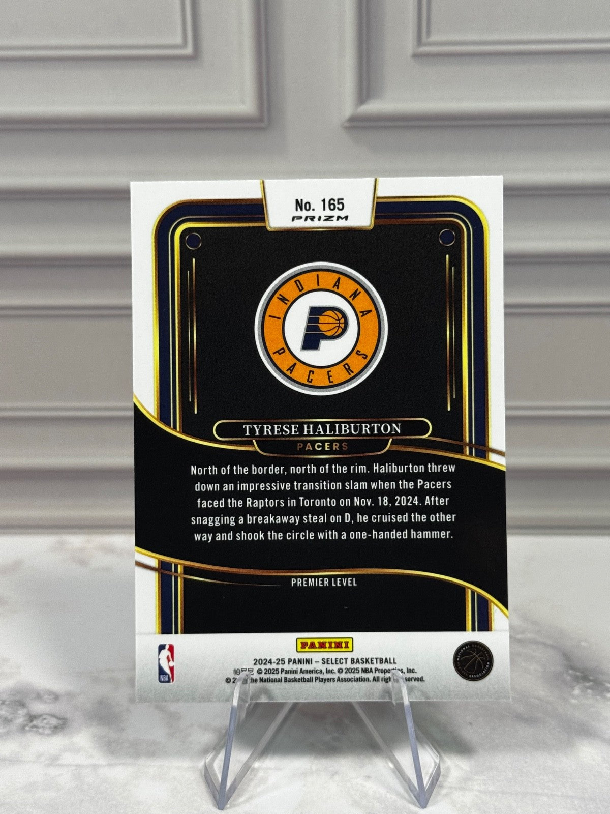 2024-25 Panini Select - Premier Level Tyrese Haliburton #165 Blue Prizm