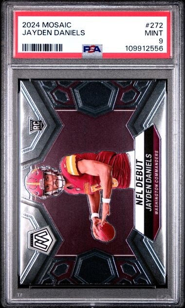 2024 Panini Mosaic #272 Jayden Daniels Rookie PSA 9 (RC)
