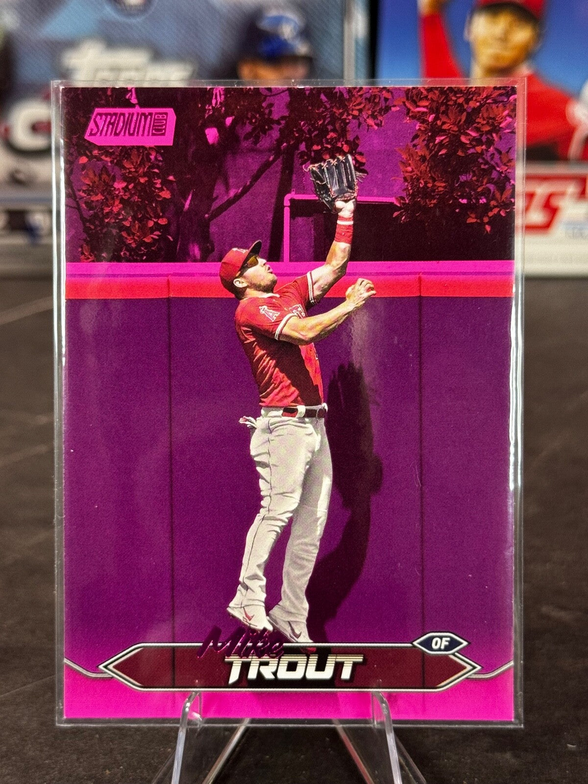2024 Topps Stadium Club - Mike Trout #1 Pink Foil