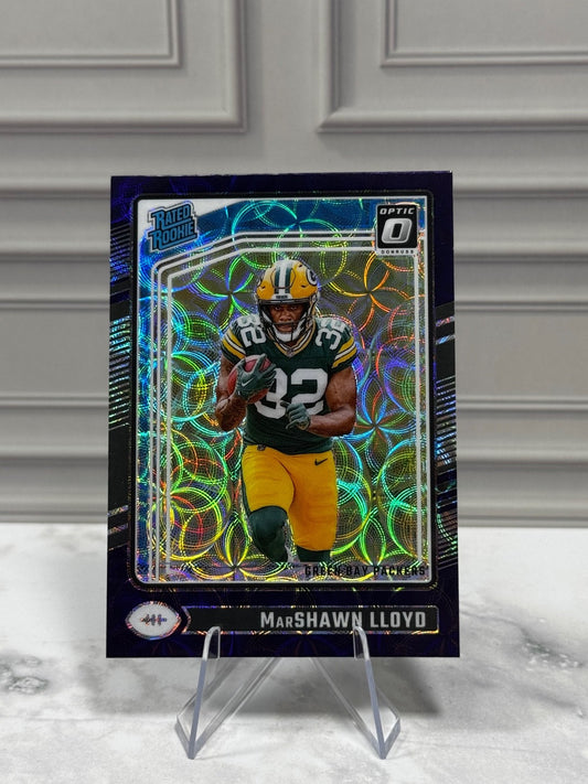 2024 Panini Donruss Optic - #275 MarShawn Lloyd Purple Scope Prizm