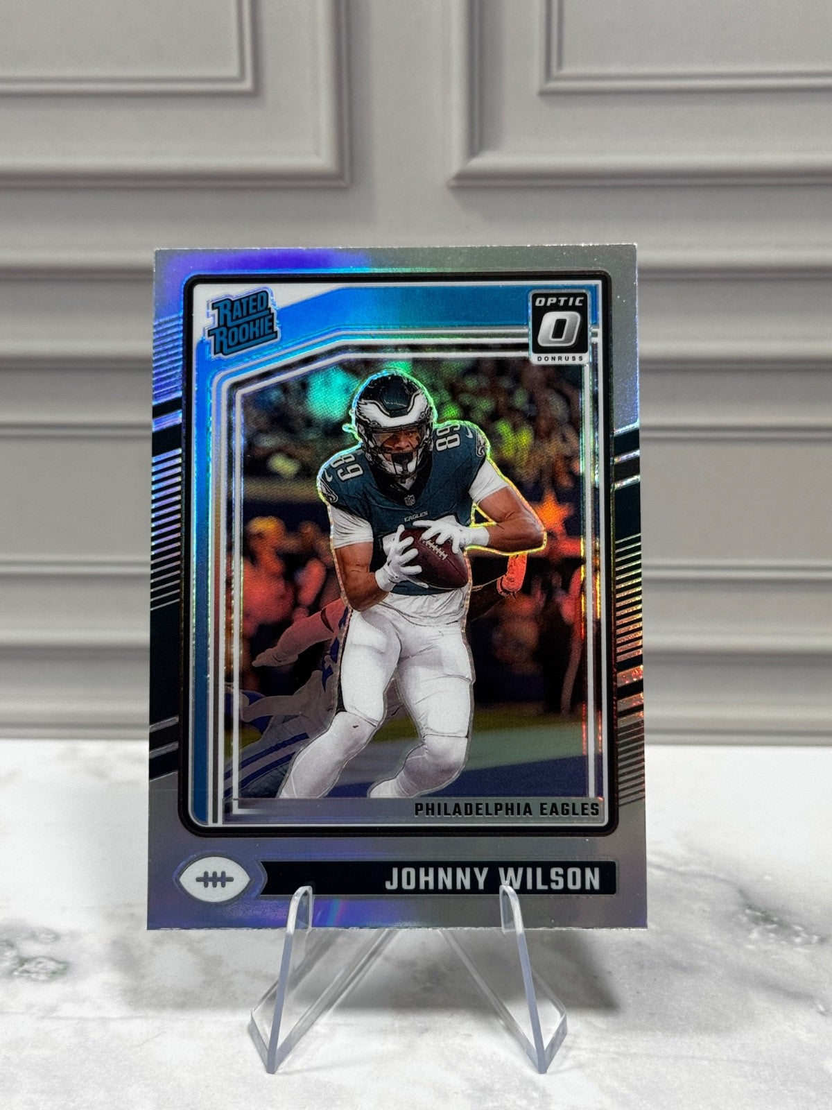 2024 Panini Donruss Optic - Rated Rookie Johnny Wilson #256 Holo Prizm (RC)