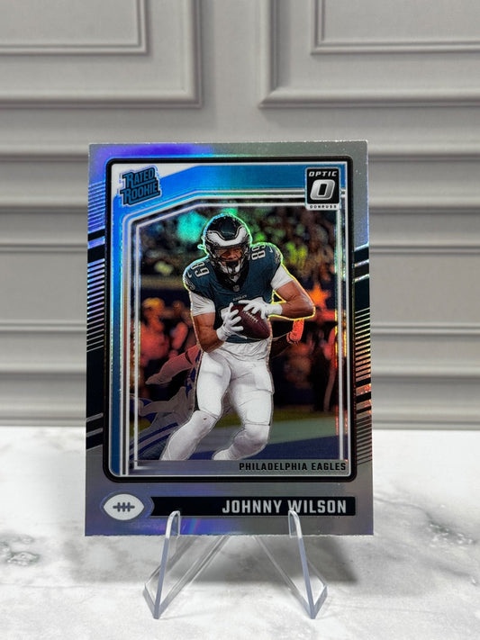 2024 Panini Donruss Optic - Rated Rookie Johnny Wilson #256 Holo Prizm (RC)